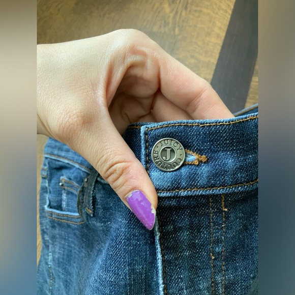 Vintage Y2K Early 2000’S JUICY COUTURE Distressed Denim Shorts Women’s Size 29 - Picture 4 of 16